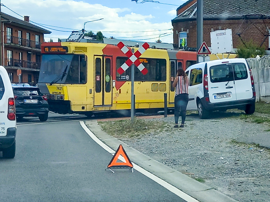 Straßenbahnunfall in Anderlues (B)