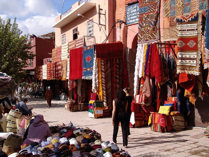 Strassenbasar in Marrakesch