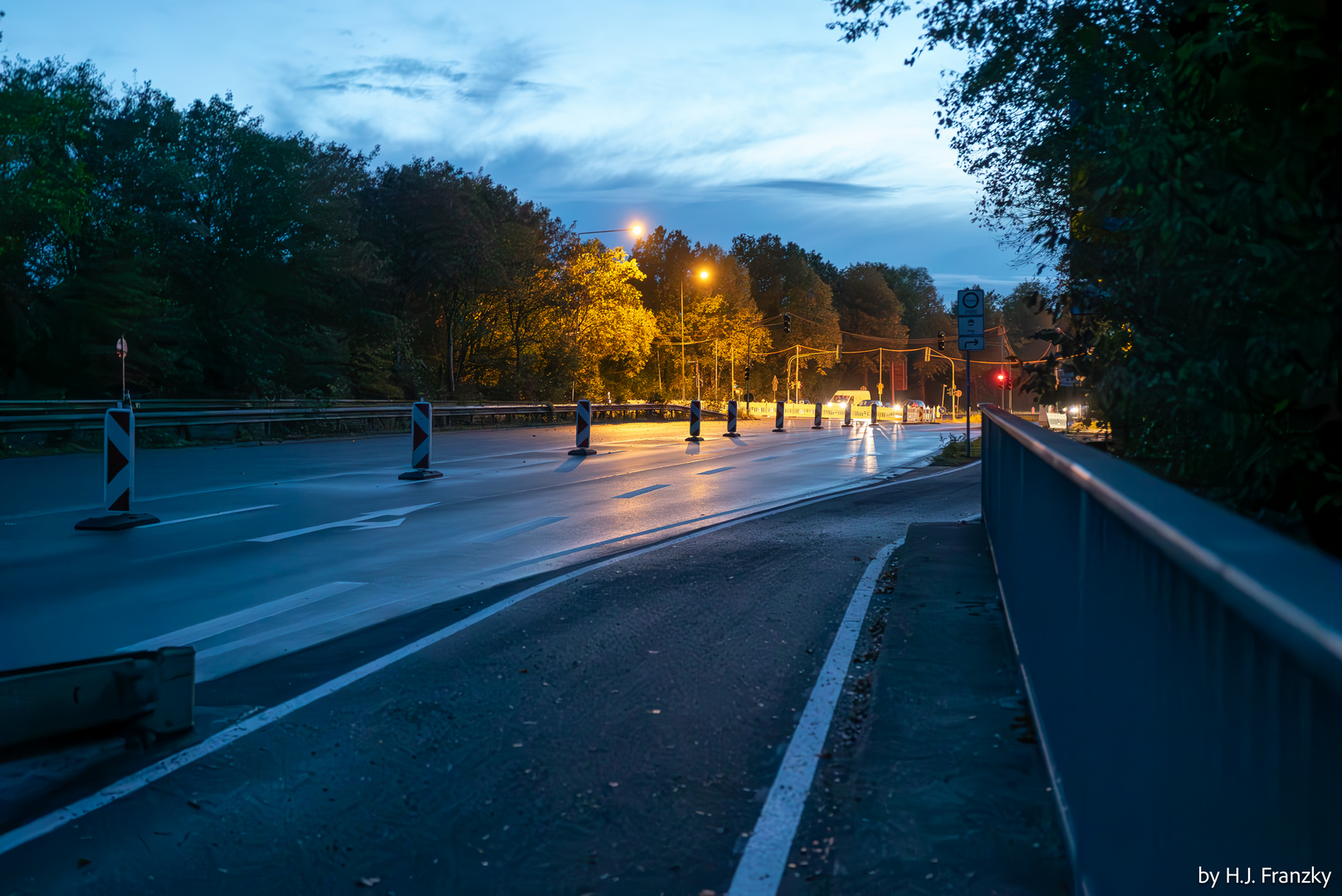 Straßenbaustelle