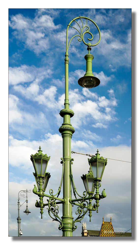 Strassenbeleuchtung in Budapest