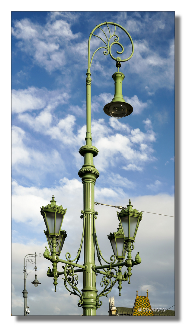 Strassenbeleuchtung in Budapest