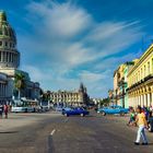 Strassenbild Havanna Kuba mit Capitol