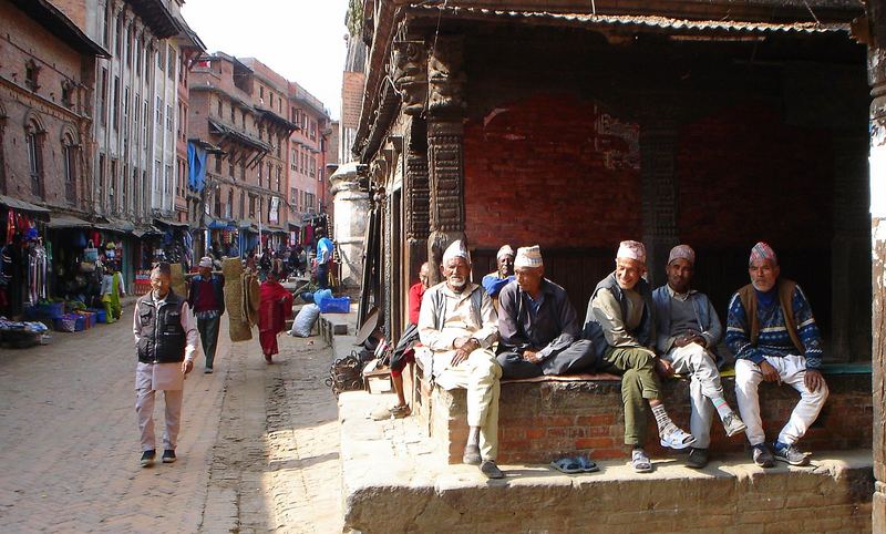 Strassenbild in Bhaktapur