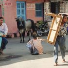 Straßenbild in Pushkar, Rajasthan, Indien