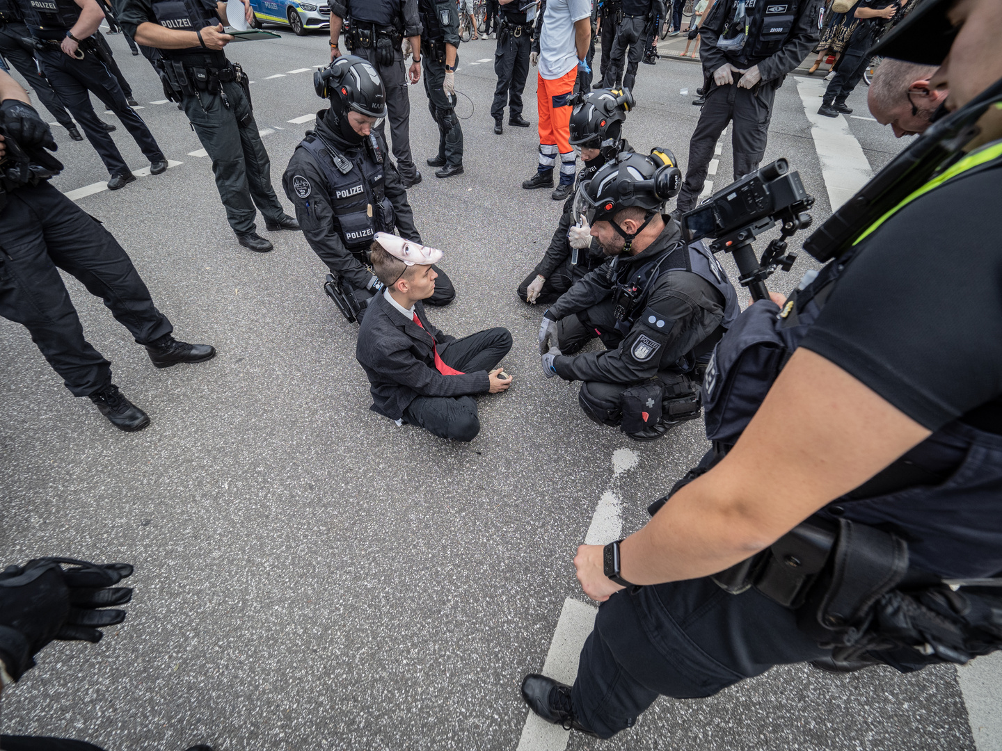 Straßenblockade -8