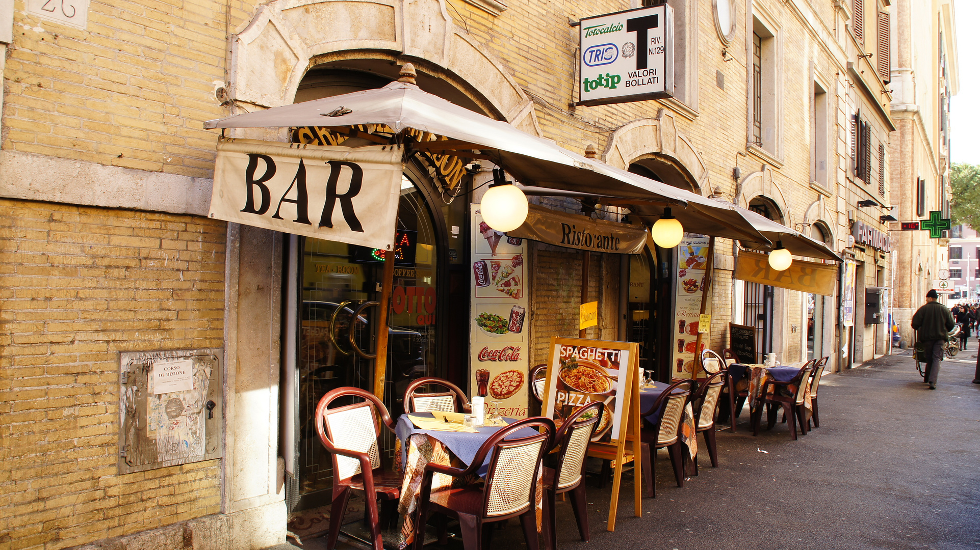 Straßencafe Corso Vittorio Emanuele