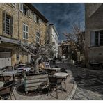 Strassencafe in Lourmarin