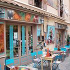 Straßencafe in Pézenas