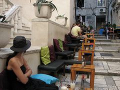Straßencafé in Split