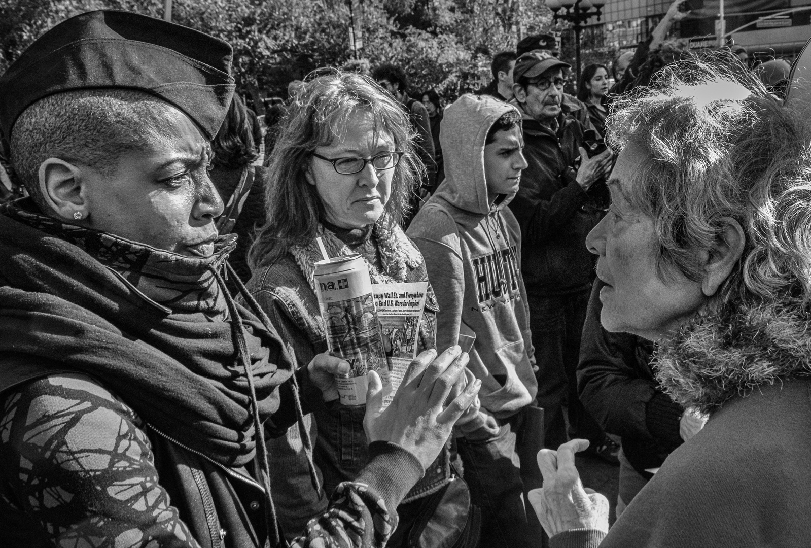  Straßendiskussion in NYC