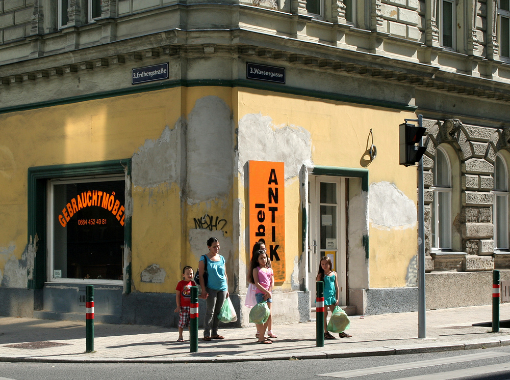 Straßenecke auf der Landstraße