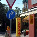 Straßenecke in Augsburg-Pfersee