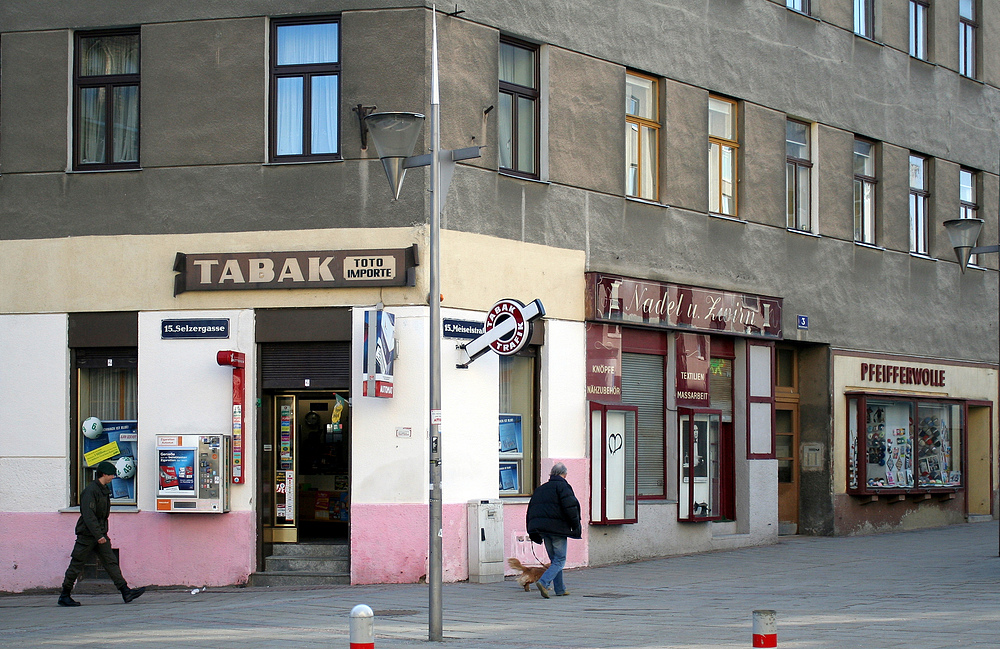 Straßenecke in Rudolfsheim