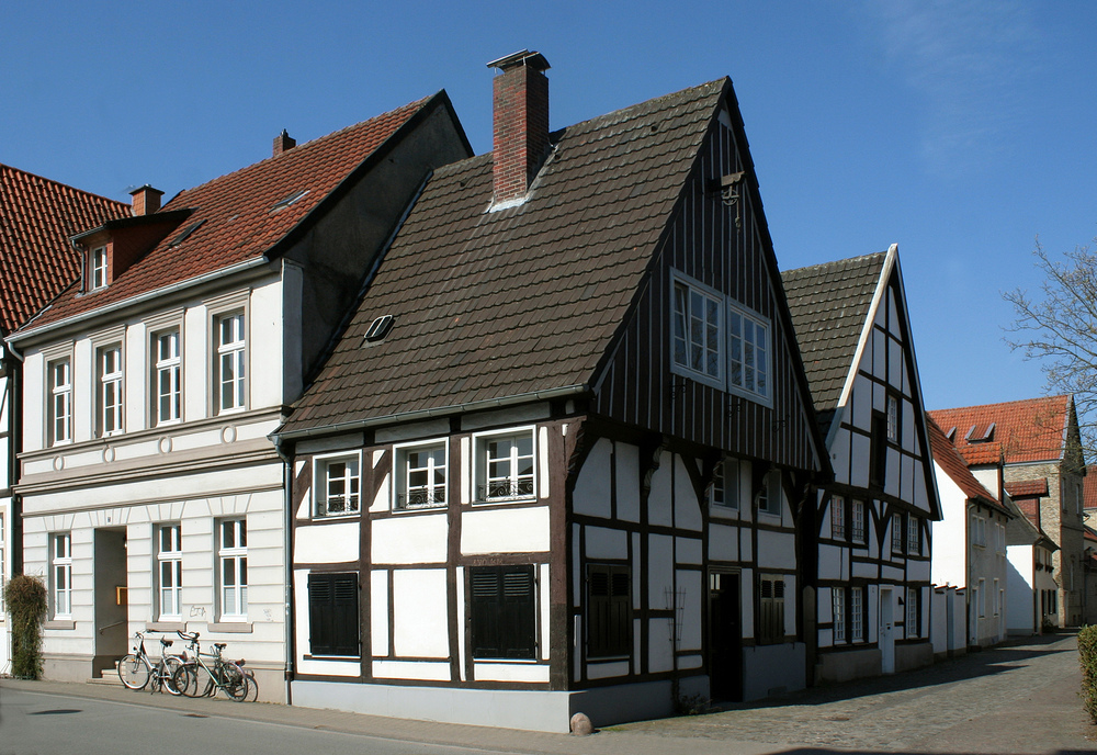 Straßenecke in Warendorf im Münsterland