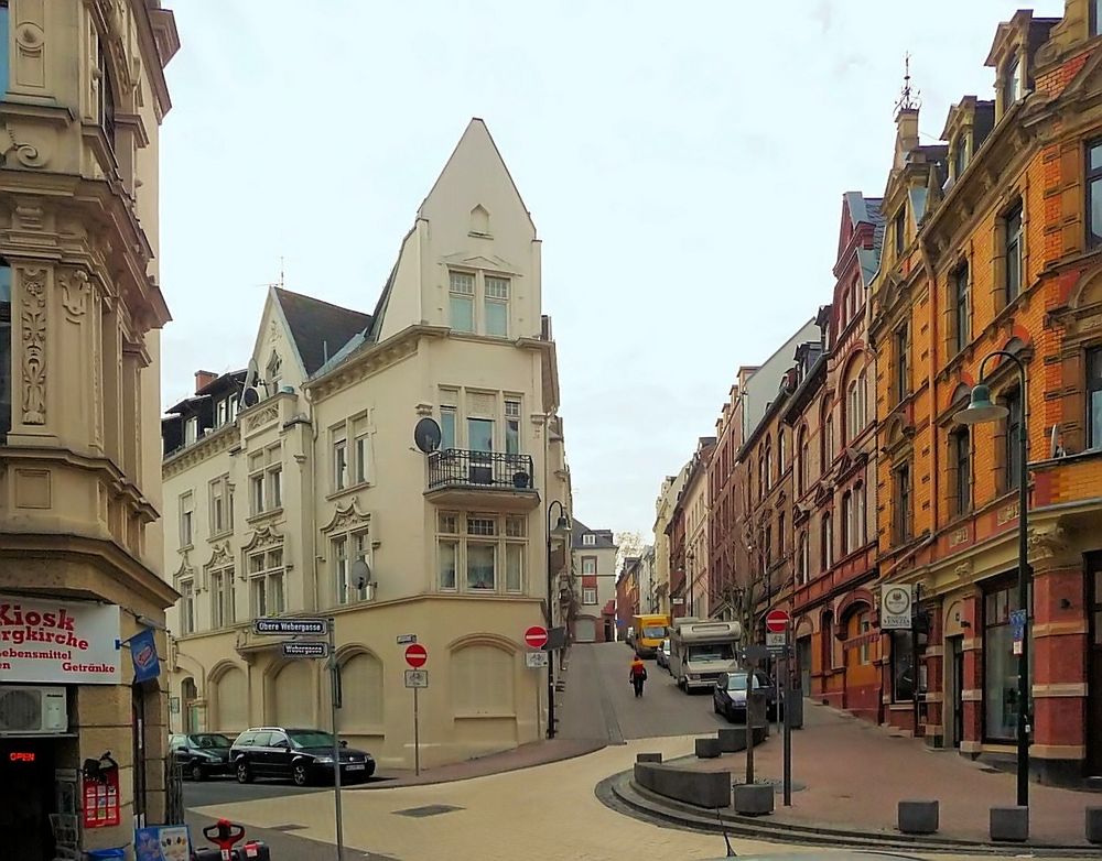 Straßenecke in Wiesbaden