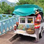 Straßenhändler - frisches Obst auf Mauritius