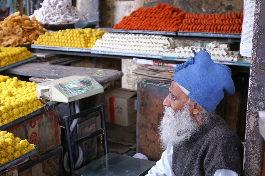 Straßenhändler in Jaipur