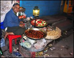 Straßenhändler in Neu Delhi