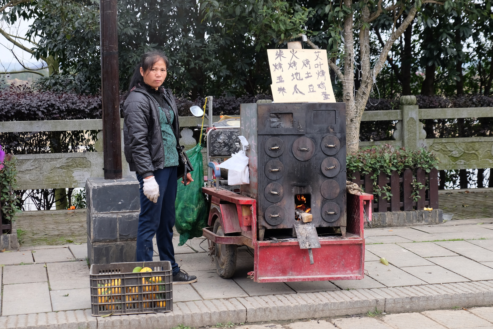 Straßenimbiss in JingGang, China