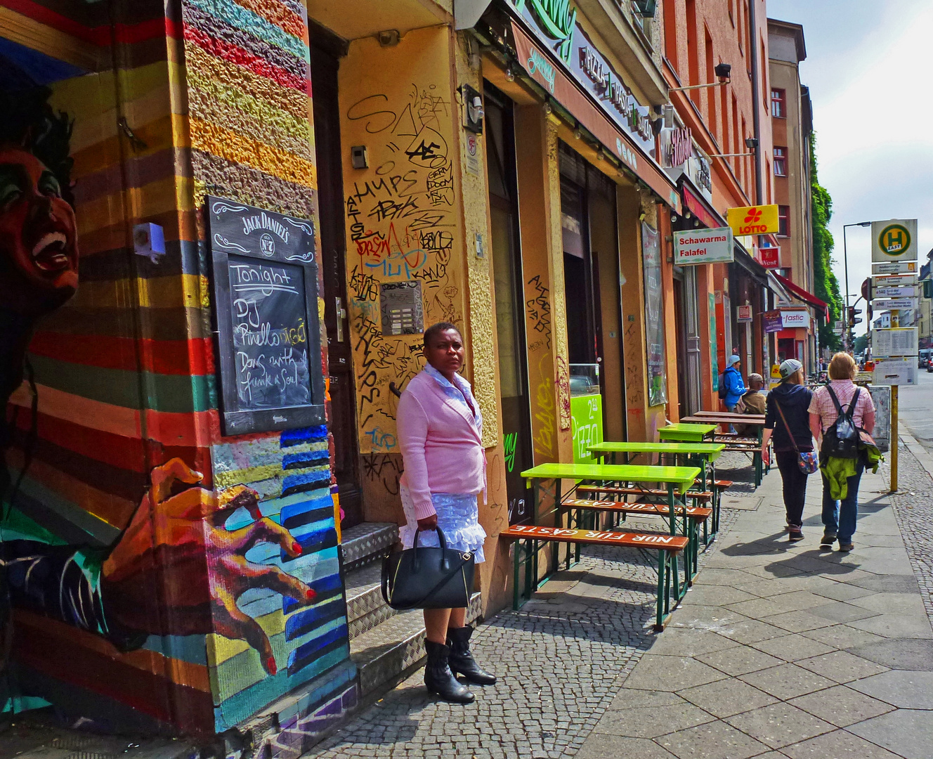 Straßenimpression in Berlin Kreuzberg