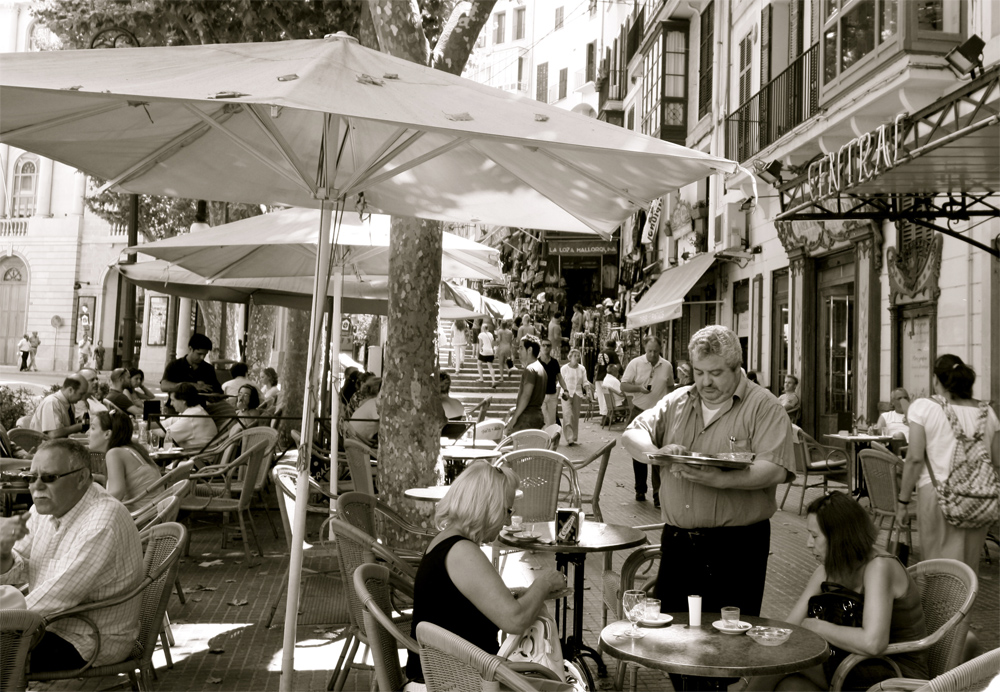 Straßenkaffee in Palma!