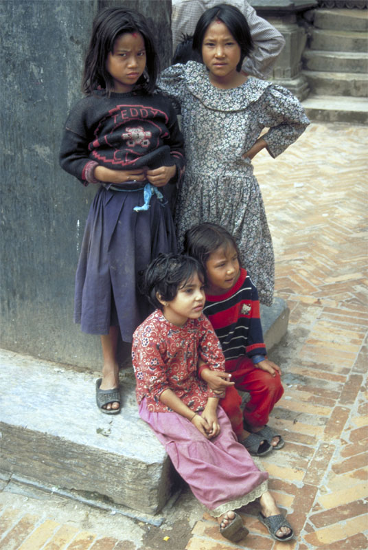 Strassenkinder in Kathmandu