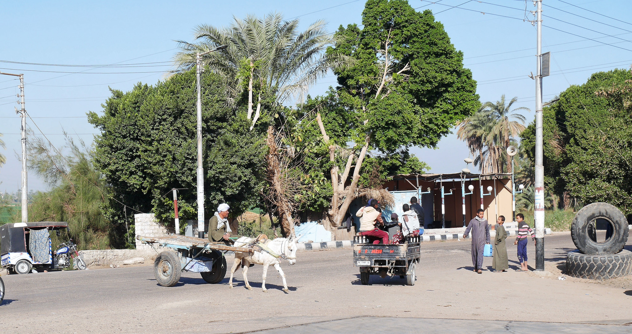 Straßenkreuzung in Ägypten 2019