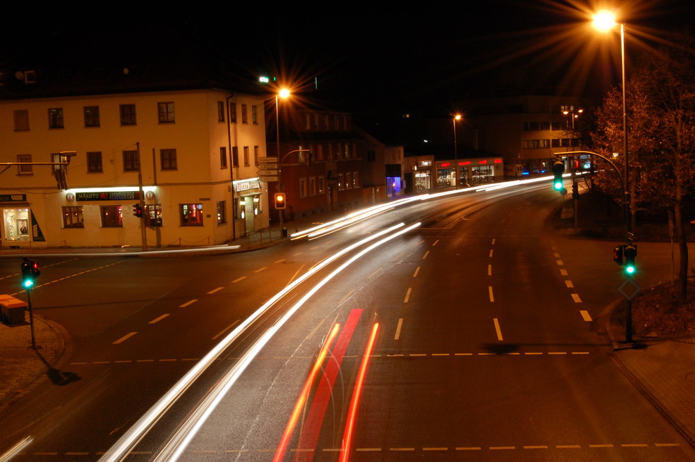 Strassenkreuzung in Bayreuth