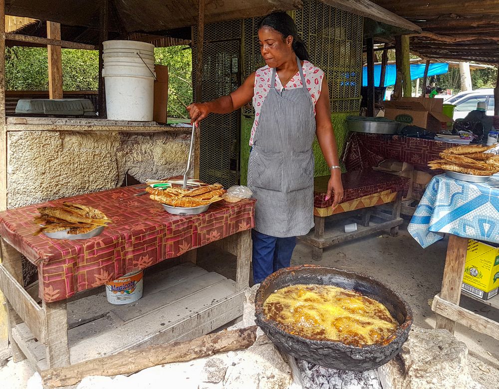 Straßenküche auf Jamaika