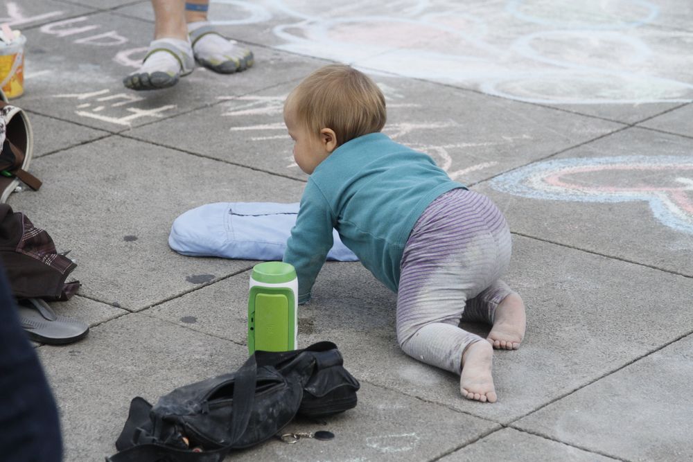 Straßenkünstler: "ich bin auch dabei"