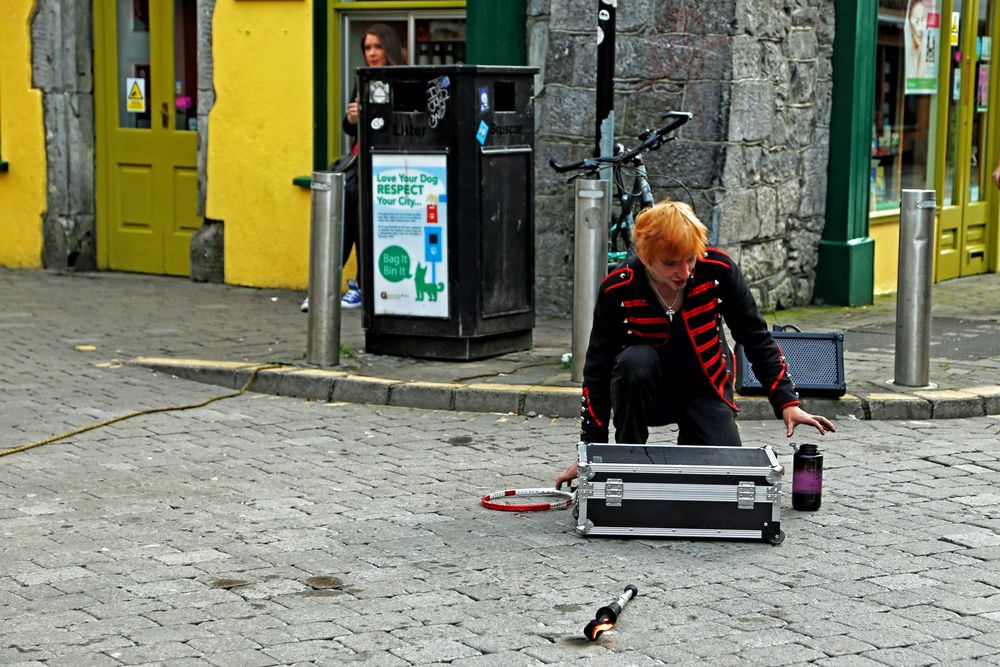 Strassenkünstler in Galway