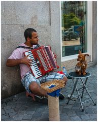 Straßenkünstler in Porto – raffiniert