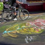 Straßenkunst auf dem Marktplatz