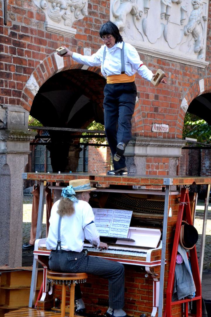 Straßenkunst in der Hansestadt Lübeck...