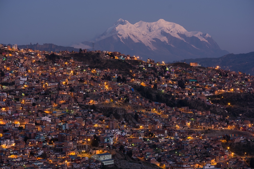 Straßenlampen in La Paz