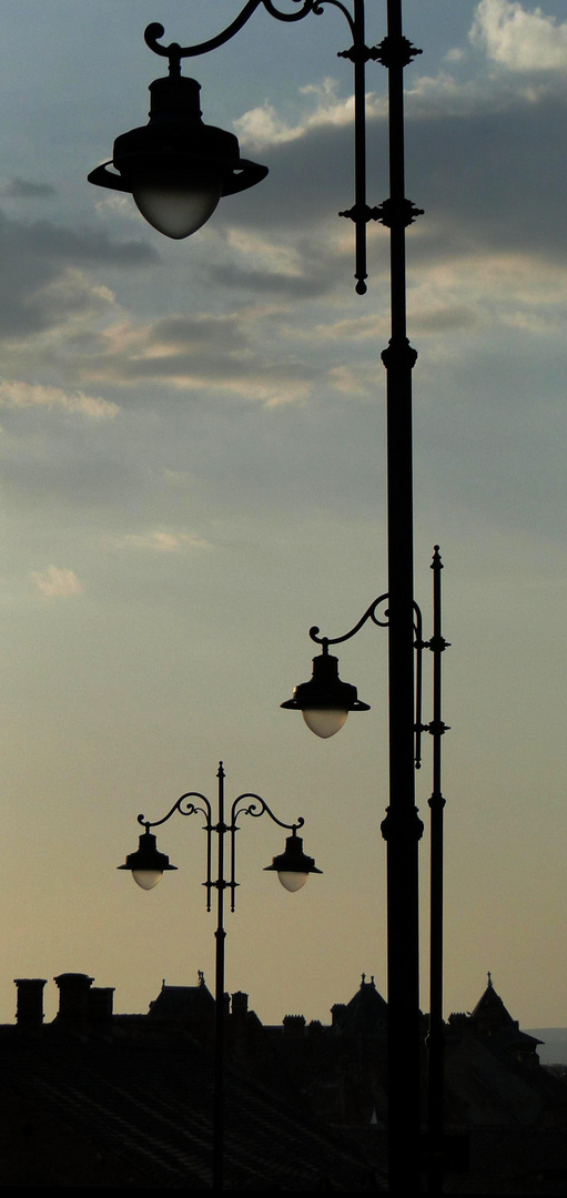 Strassenlampen in Sibiu