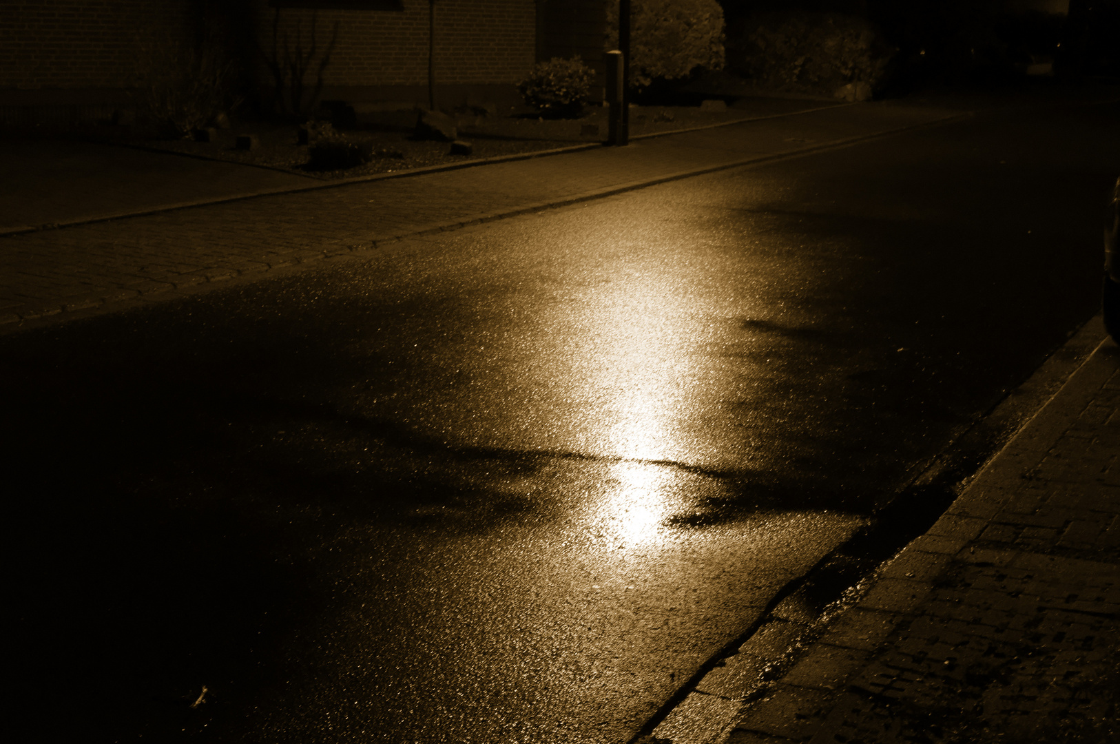 Straßenlaterne in Sepia