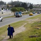 Straßenleben in Anden Ecuadors