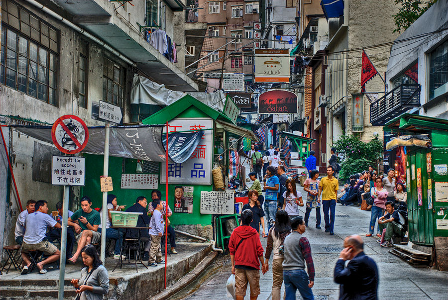 Strassenleben in HongKong