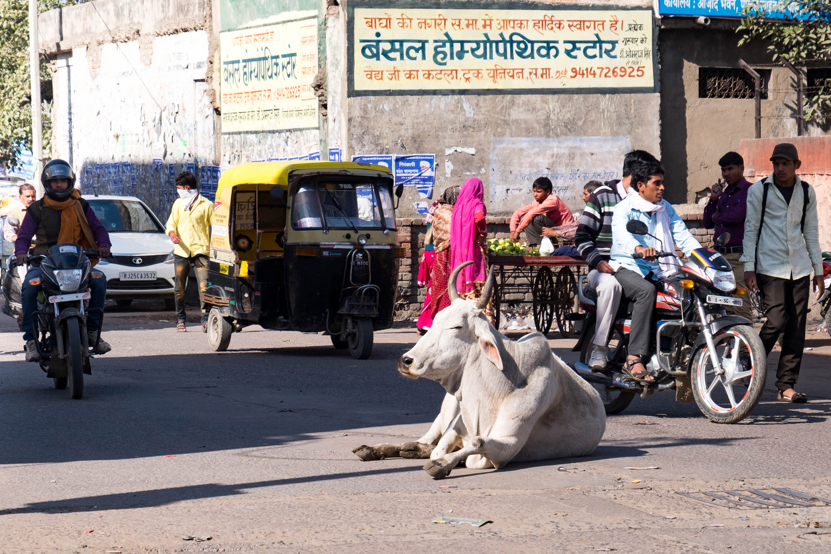 Straßenleben in Indien 