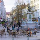 Straßenleben in Lüttich