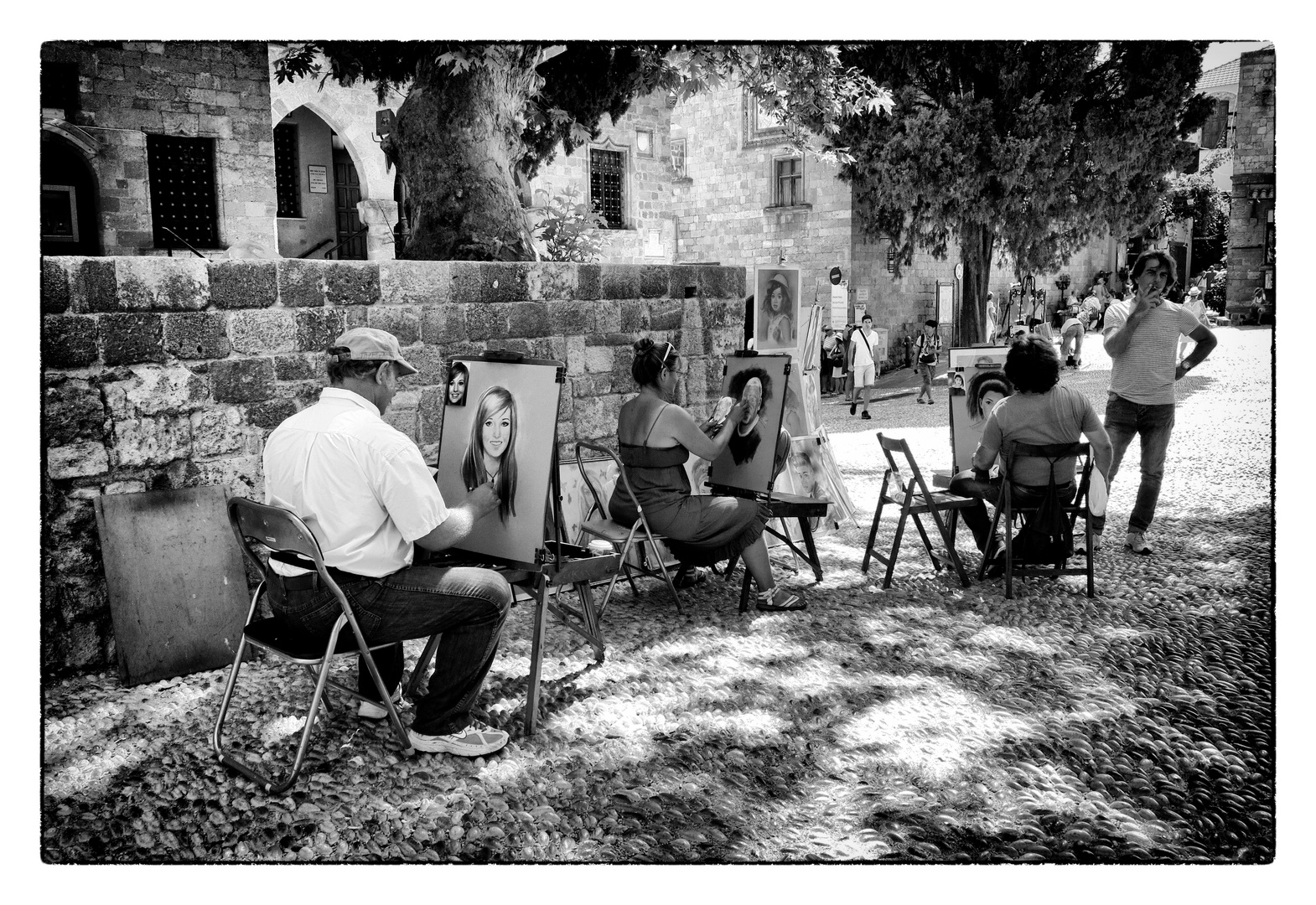 Straßenmaler auf Rhodos