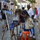 STRASSENMALER IN SALVADOR DE BAHIA  -  BRASILIEN