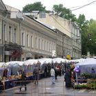 Straßenmarkt in Moskau