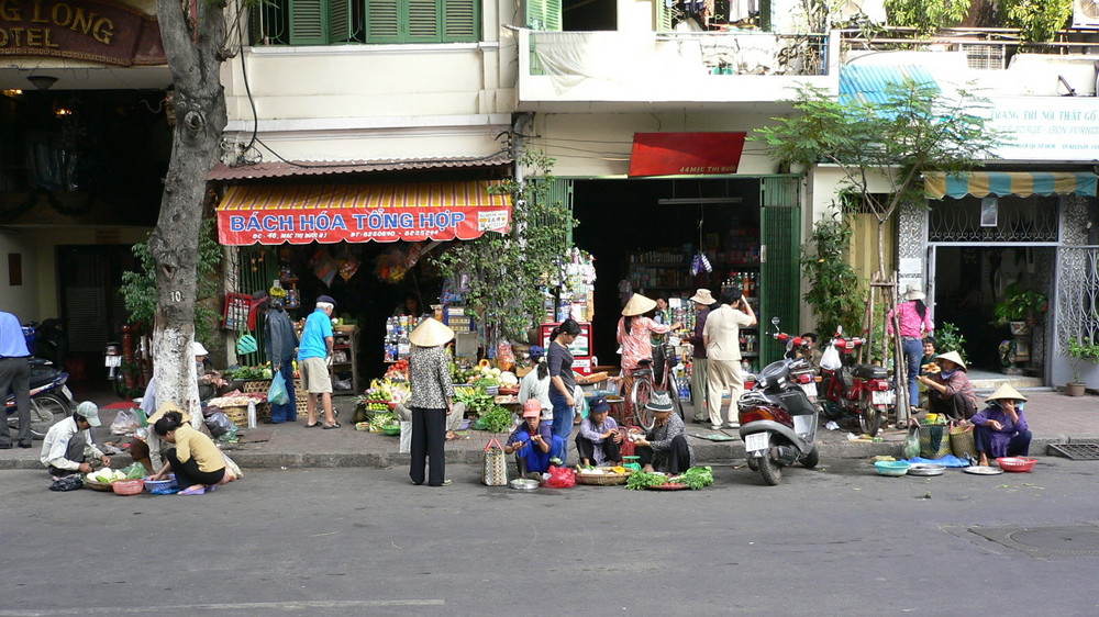 Strassenmarkt in Saigon