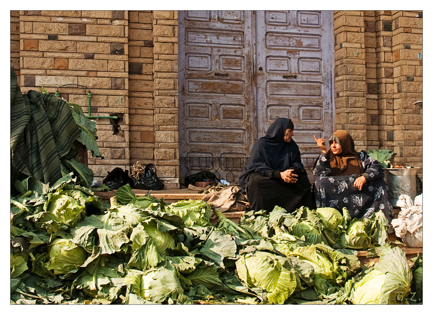 Straßenmarkt in Sakkara