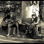 Straßenmusik am Alexanderplatz