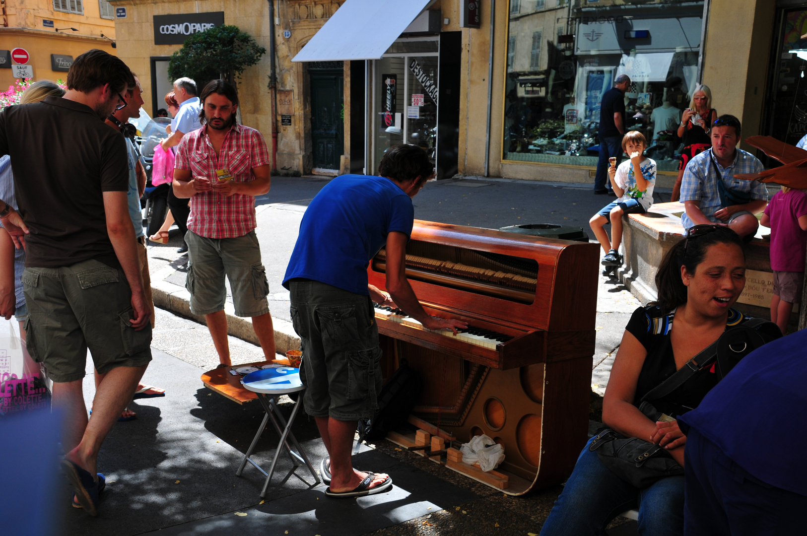 Strassenmusik in Aix en Provence
