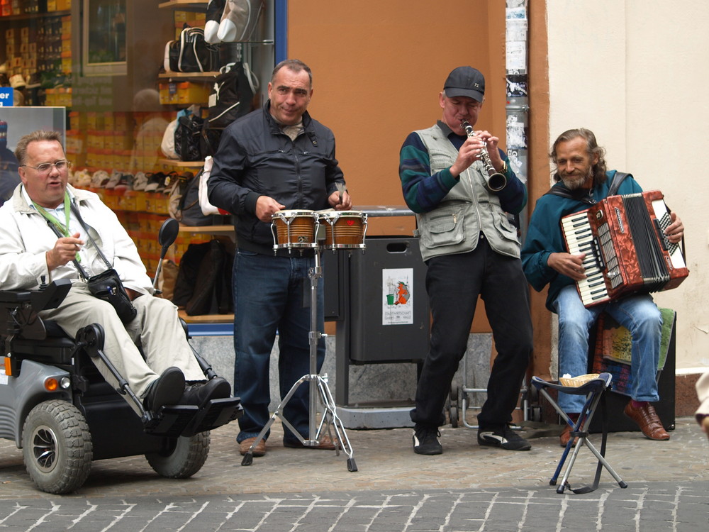 Straßenmusik in Halle/saale