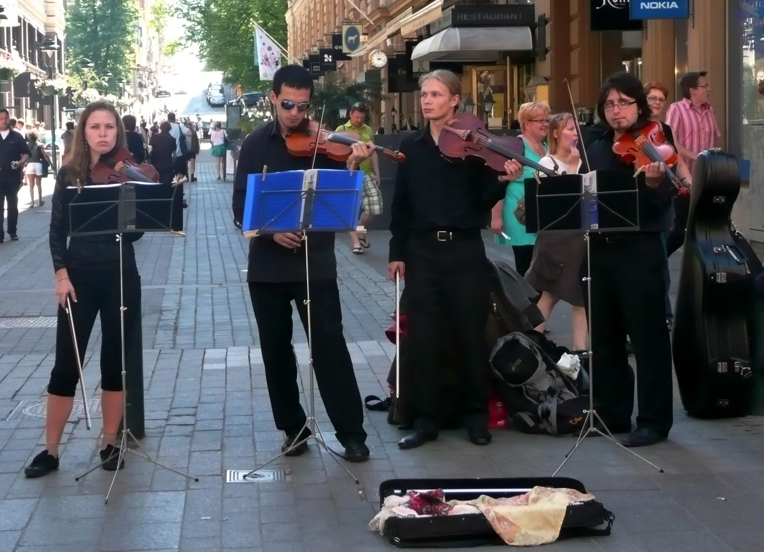 Straßenmusik in Helsinki
